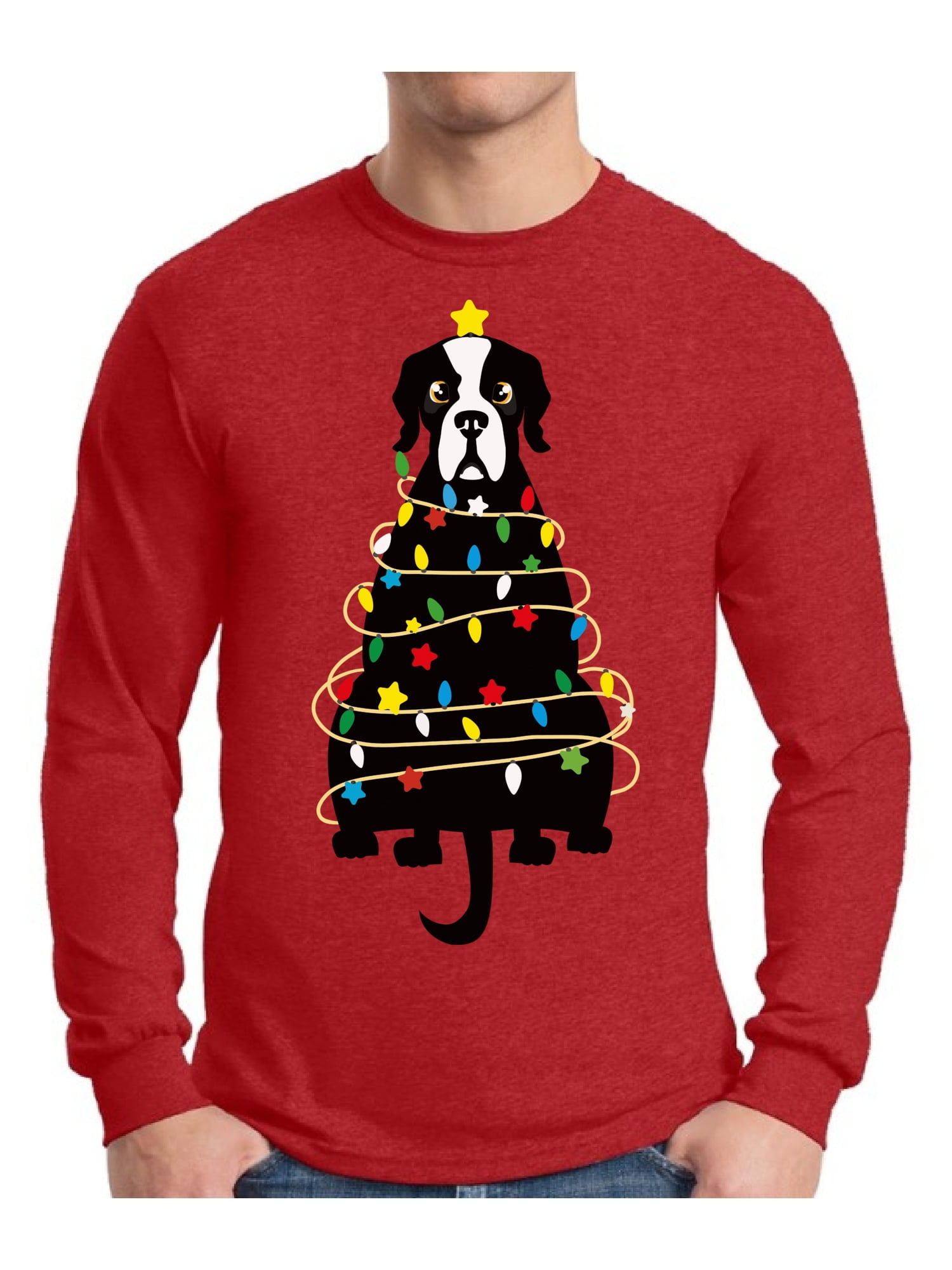Awkward Styles Xmas Cute Dog Ugly Christmas Sweater Long Sleeve T-shirt ...