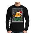 thumbnail image 1 of Awkward Styles Xmas Cute Shark Christmas Sweater Long Sleeve T-shirt For Men, 1 of 4
