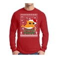 thumbnail image 1 of Awkward Styles Xmas Cute Shark Christmas Sweater Long Sleeve T-shirt For Men, 1 of 4