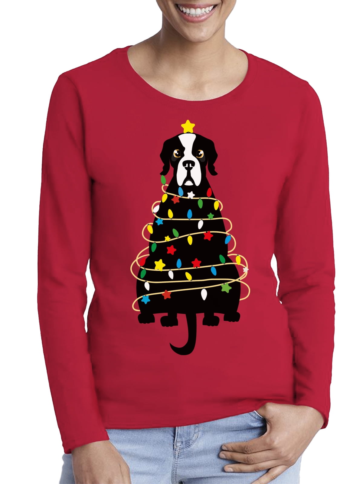 Boston terrier christmas outlet sweater walmart