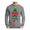 thumbnail image 1 of Awkward Styles Xmas Elf Daddy Christmas Sweater Long Sleeve T-shirt For Men, 1 of 4