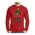 thumbnail image 1 of Awkward Styles Xmas Elf Daddy Christmas Sweater Long Sleeve T-shirt For Men, 1 of 4