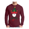thumbnail image 1 of Awkward Styles Xmas Elf Grandpa Christmas Sweater Long Sleeve T-shirt For Men, 1 of 4