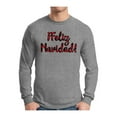 thumbnail image 1 of Awkward Styles Xmas Feliz Navidad Plaid Christmas Sweater Long Sleeve T-shirt For Men, 1 of 4