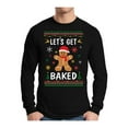 thumbnail image 1 of Awkward Styles Xmas Gingerbread Man Christmas Sweater Long Sleeve T-shirt For Men, 1 of 4