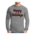 thumbnail image 1 of Awkward Styles Xmas Happy Holidays Plaid Christmas Sweater Long Sleeve T-shirt For Men, 1 of 4
