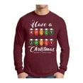 thumbnail image 1 of Awkward Styles Xmas Holly Jolly Christmas Christmas Sweater Long Sleeve T-shirt For Men, 1 of 4