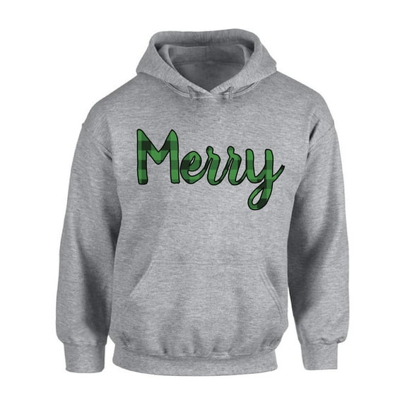 Awkward Styles Xmas Hoodie Christmas Merry Plaid Hooded Sweatshirt