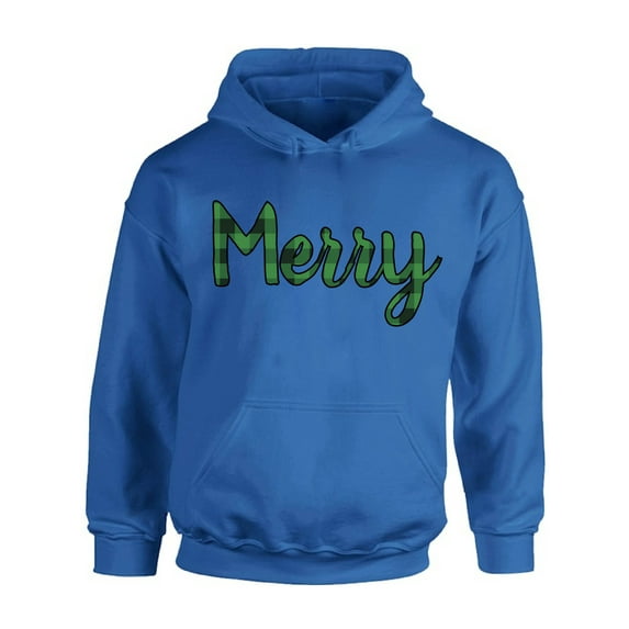 Awkward Styles Xmas Hoodie Christmas Merry Plaid Hooded Sweatshirt