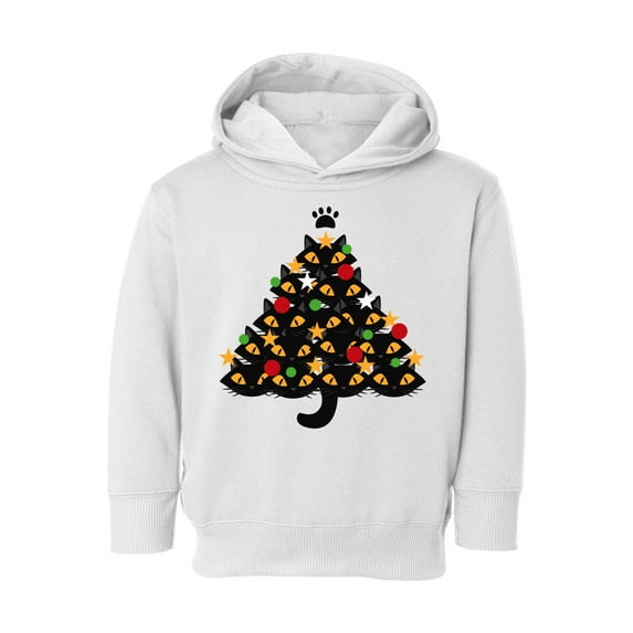 Awkward Styles Xmas Hoodie for Girls Boys Toddler Cats Christmas Tree Sweatshirt