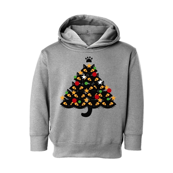 Awkward Styles Xmas Hoodie for Girls Boys Toddler Cats Christmas Tree Sweatshirt