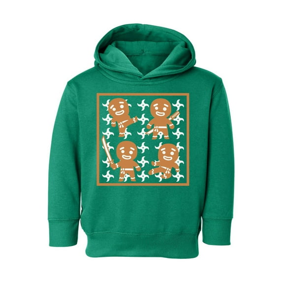 Awkward Styles Xmas Hoodie for Girls Boys Toddler Gingerbread Ninja Christmas Pattern Sweatshirt
