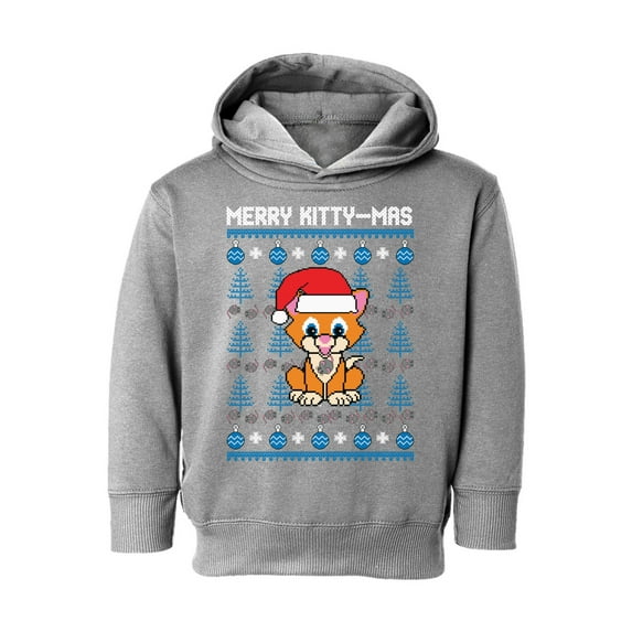Awkward Styles Xmas Hoodie for Girls Boys Toddler Merry Christmas Kittymas Sweatshirt