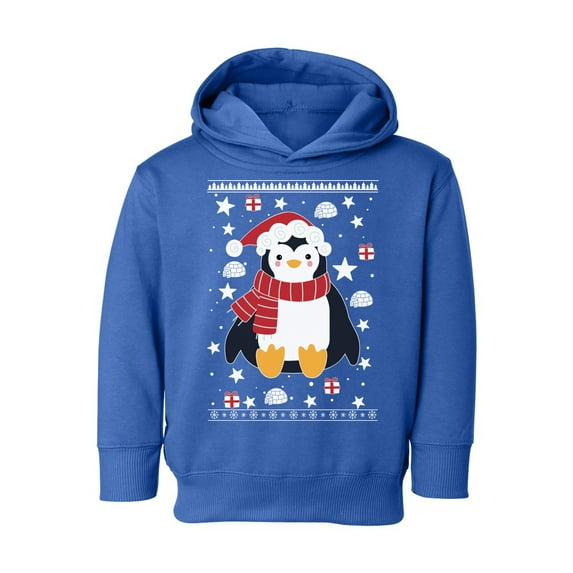 Awkward Styles Xmas Hoodie for Girls Boys Toddler Penguin Christmas Pattern Sweatshirt