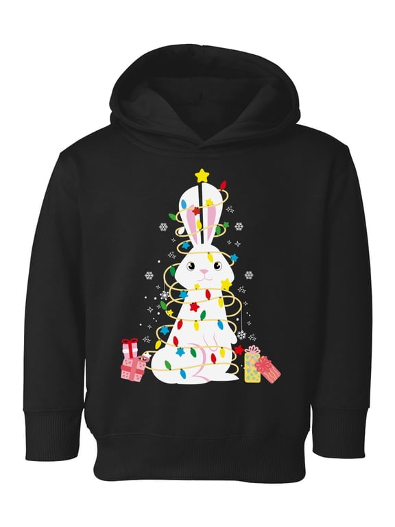 Awkward Styles Xmas Hoodie for Girls Boys Toddler Rabbit Christmas Tree Sweatshirt