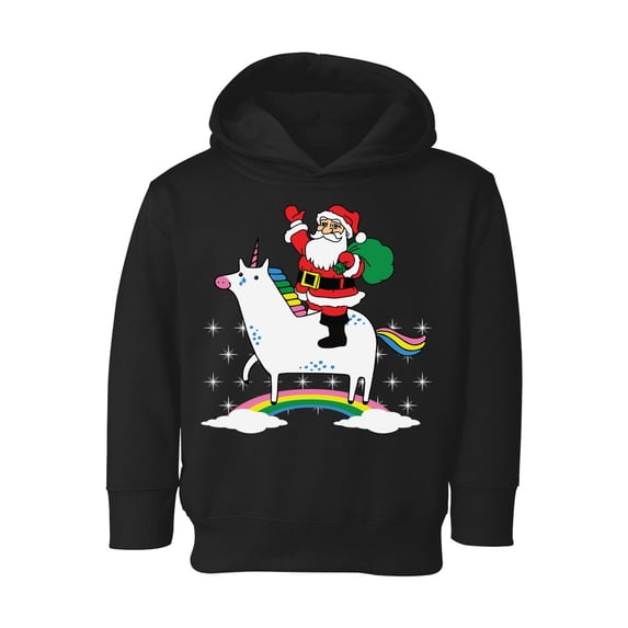 Awkward Styles Xmas Hoodie for Girls Boys Toddler Unicorn Santa Christmas Rainbow Sweatshirt