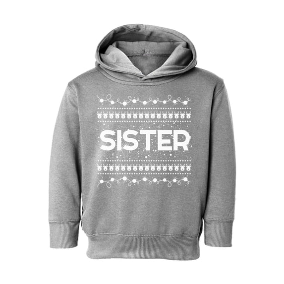 Awkward Styles Xmas Hoodie for Girls Toddler Sister Christmas Pattern Sweatshirt