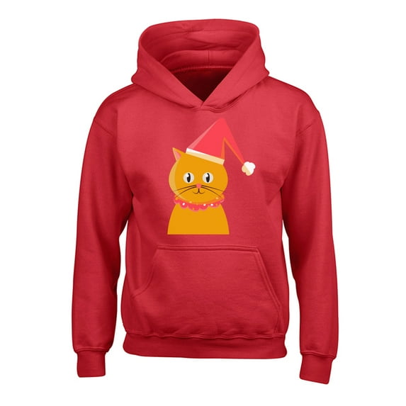 Awkward Styles Xmas Hoodies for Kids Youth Christmas Cat Sweatshirt