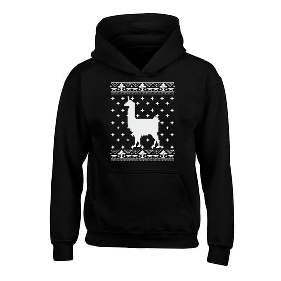 Awkward Styles Xmas Hoodies for Kids Youth Christmas Llama Sweatshirt
