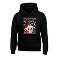 thumbnail image 1 of Awkward Styles Xmas Hoodies for Kids Youth Pig Christmas Pattern Sweatshirt, 1 of 4