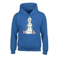 thumbnail image 1 of Awkward Styles Xmas Hoodies for Kids Youth Rabbit Christmas Tree Sweatshirt, 1 of 4