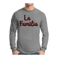 thumbnail image 1 of Awkward Styles Xmas La Familia Plaid Christmas Sweater Long Sleeve T-shirt For Men, 1 of 4