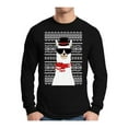 thumbnail image 1 of Awkward Styles Xmas Llama Ugly Christmas Sweater Long Sleeve T-shirt For Men, 1 of 4