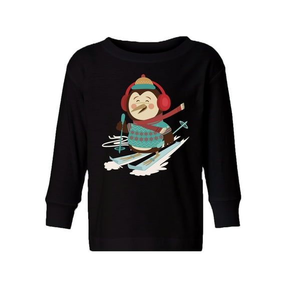 Awkward Styles Xmas Long Sleeve Shirt for Boys Girls Toddler Christmas Penguin Shirt