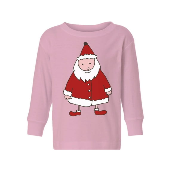 Awkward Styles Xmas Long Sleeve Shirt for Boys Girls Toddler Christmas Santa Claus Shirt