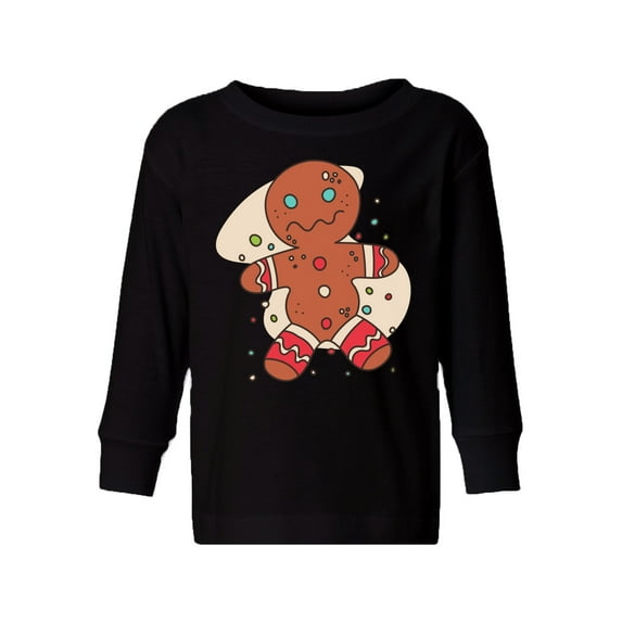 Awkward Styles Xmas Long Sleeve Shirt for Boys Girls Toddler Funny Christmas Gingerbread Shirt