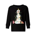 thumbnail image 1 of Awkward Styles Xmas Long Sleeve Shirt for Girls Boys Rabbit Christmas Tree Shirt, 1 of 4