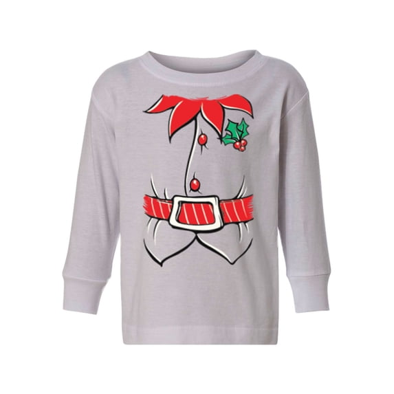 Awkward Styles Xmas Long Sleeve Shirt for Girls Boys Toddler Adorable Christmas Elf Suit Shirt