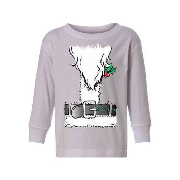 Awkward Styles Xmas Long Sleeve Shirt for Girls Boys Toddler Beard Christmas Santa Shirt