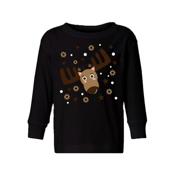 Awkward Styles Xmas Long Sleeve Shirt for Girls Boys Toddler Brown Christmas Deer Shirt