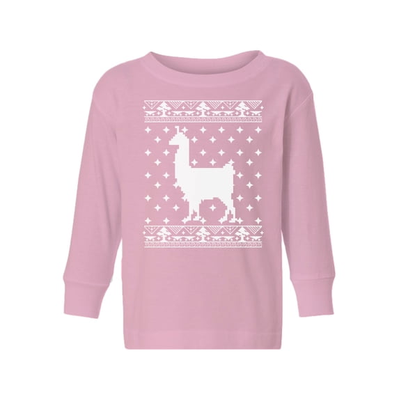Awkward Styles Xmas Long Sleeve Shirt for Girls Boys Toddler Christmas Llama Shirt