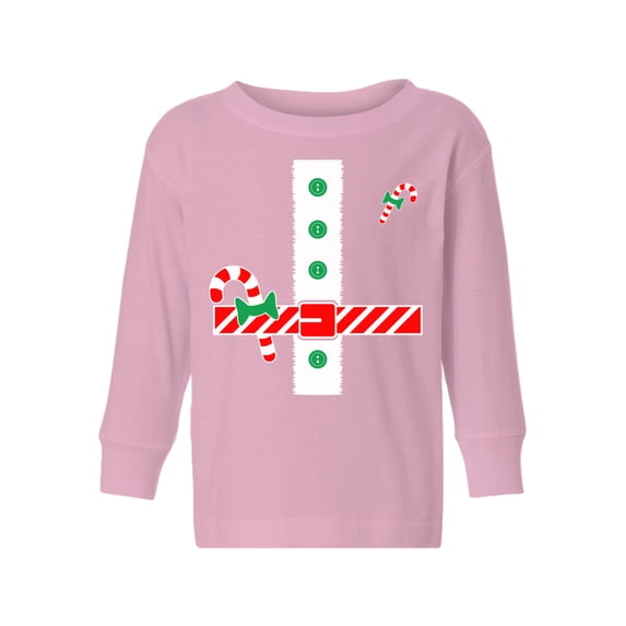 Awkward Styles Xmas Long Sleeve Shirt for Girls Boys Toddler Santa Claus Christmas Sweets Shirt