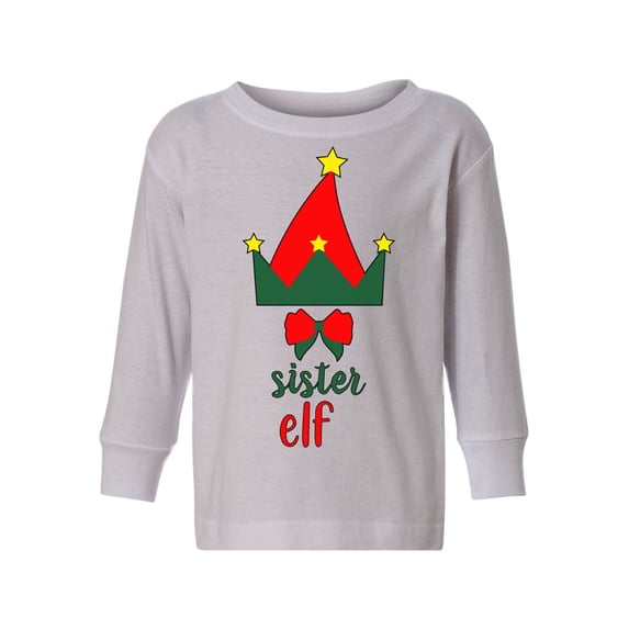 Awkward Styles Xmas Long Sleeve Shirt for Girls Christmas Sister Elf Shirt