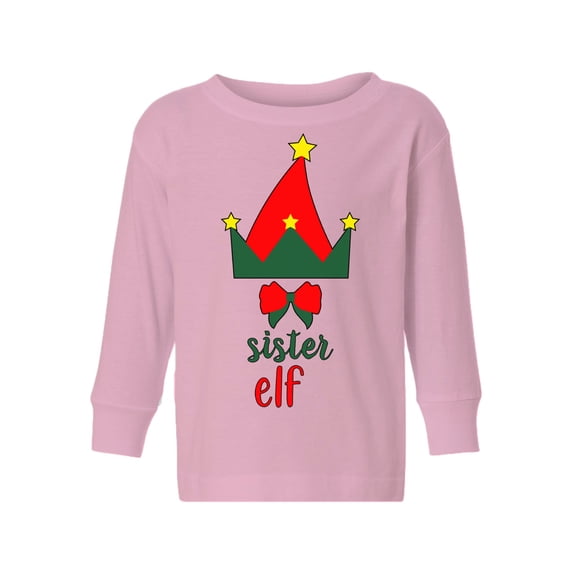 Awkward Styles Xmas Long Sleeve Shirt for Girls Christmas Sister Elf Shirt