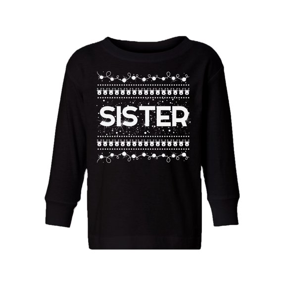 Awkward Styles Xmas Long Sleeve Shirt for Girls Sister Christmas Pattern Shirt