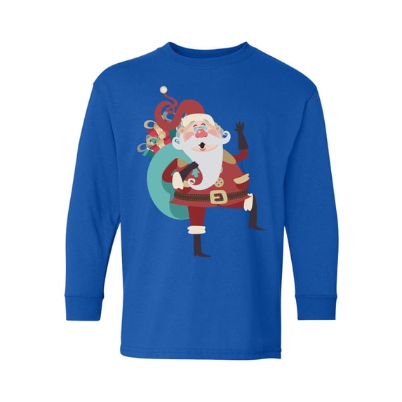 Awkward Styles Xmas Long Sleeve Shirt for Kids Youth Boys Girls Christmas Cartoon Shirt