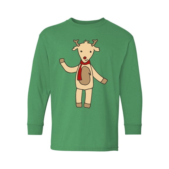 Awkward Styles Xmas Long Sleeve Shirt for Kids Youth Boys Girls Christmas Sketch Shirt