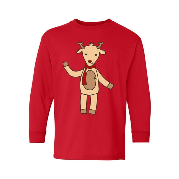 Awkward Styles Xmas Long Sleeve Shirt for Kids Youth Boys Girls Christmas Sketch Shirt