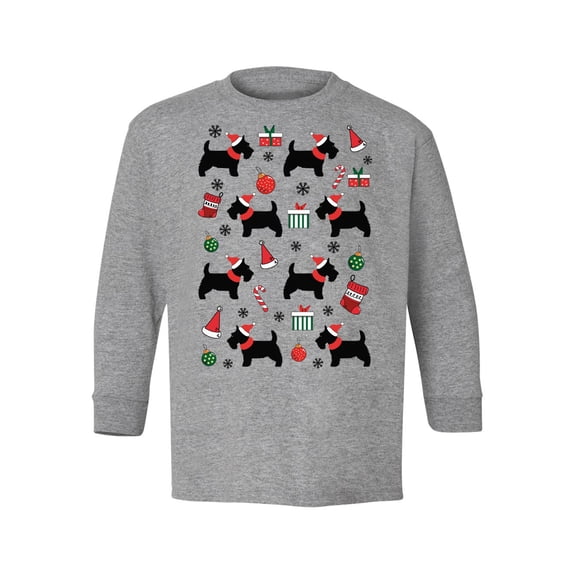 Awkward Styles Xmas Long Sleeve Shirt for Kids Youth Boys Girls Dogs Christmas Pattern Shirt