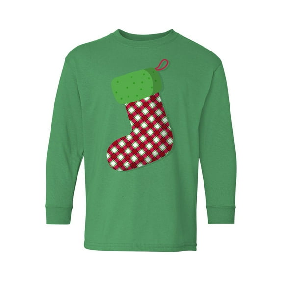 Awkward Styles Xmas Long Sleeve Shirt for Kids Youth Boys Girls Funny Christmas Stocking Shirt