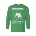 thumbnail image 1 of Awkward Styles Xmas Long Sleeve Shirt for Kids Youth Boys Girls White Christmas Unicorn Shirt, 1 of 4