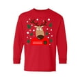 thumbnail image 1 of Awkward Styles Xmas Long Sleeve Shirt for Kids Youth Girls Boys Adorable Christmas Deer Shirt, 1 of 4