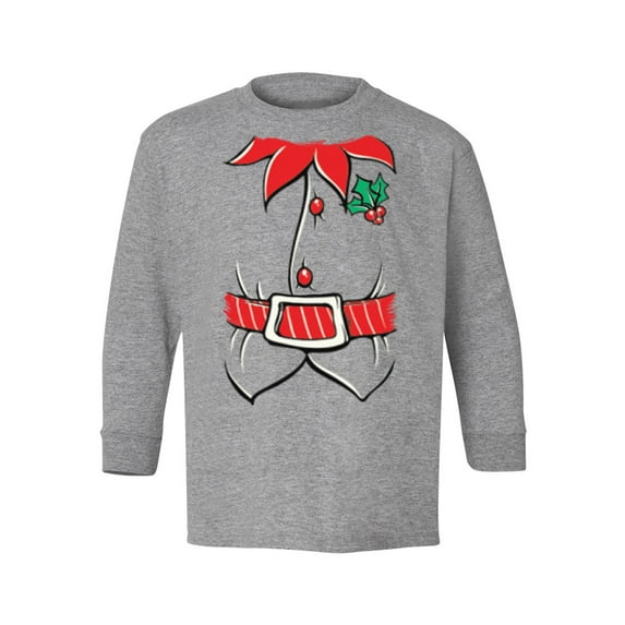 Awkward Styles Xmas Long Sleeve Shirt for Kids Youth Girls Boys Adorable Christmas Elf Suit Shirt