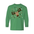 thumbnail image 1 of Awkward Styles Xmas Long Sleeve Shirt for Kids Youth Girls Boys Brown Christmas Deer Shirt, 1 of 4