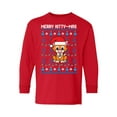 thumbnail image 1 of Awkward Styles Xmas Long Sleeve Shirt for Kids Youth Girls Boys Merry Christmas Kittymas Shirt, 1 of 4