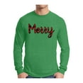 thumbnail image 1 of Awkward Styles Xmas Merry Plaid Christmas Sweater Long Sleeve T-shirt For Men, 1 of 4
